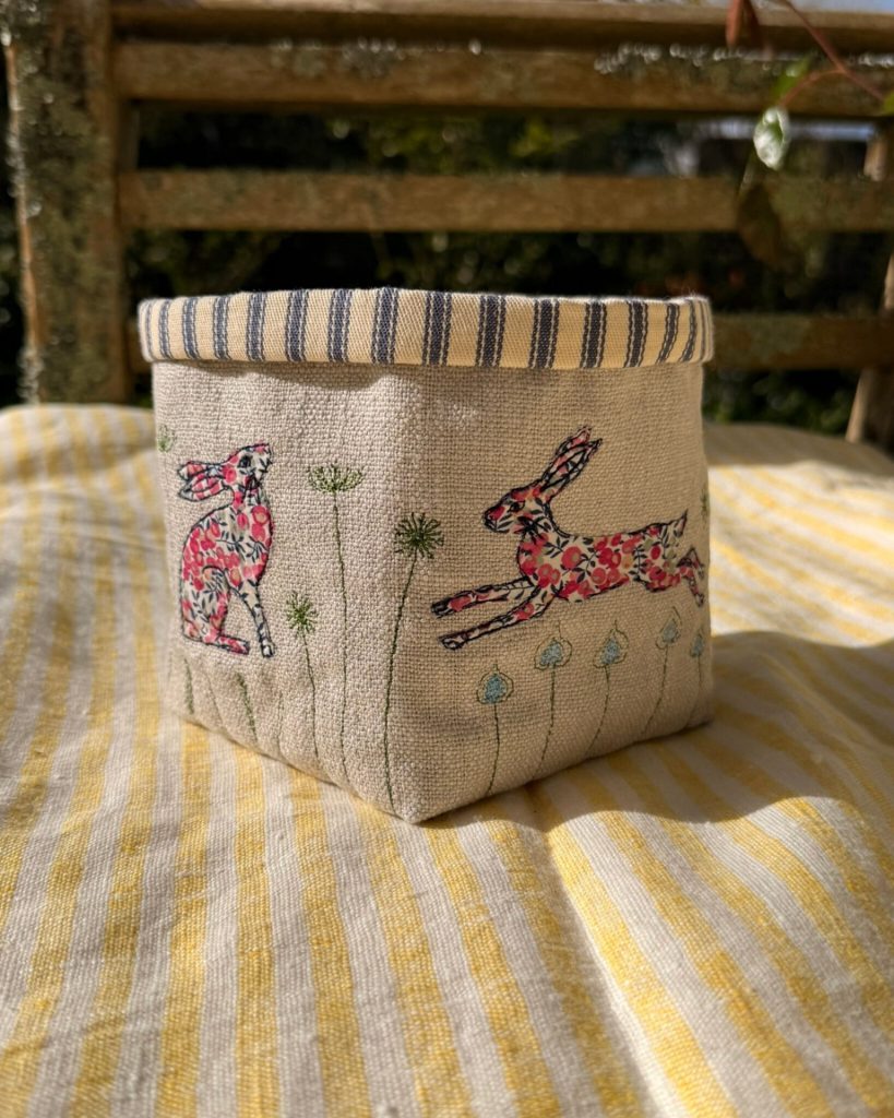 Hares Fabric Pot