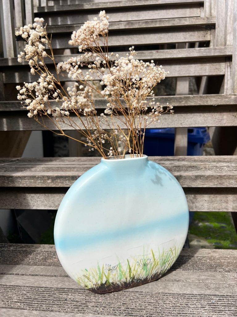 Circular Landscape Vase
