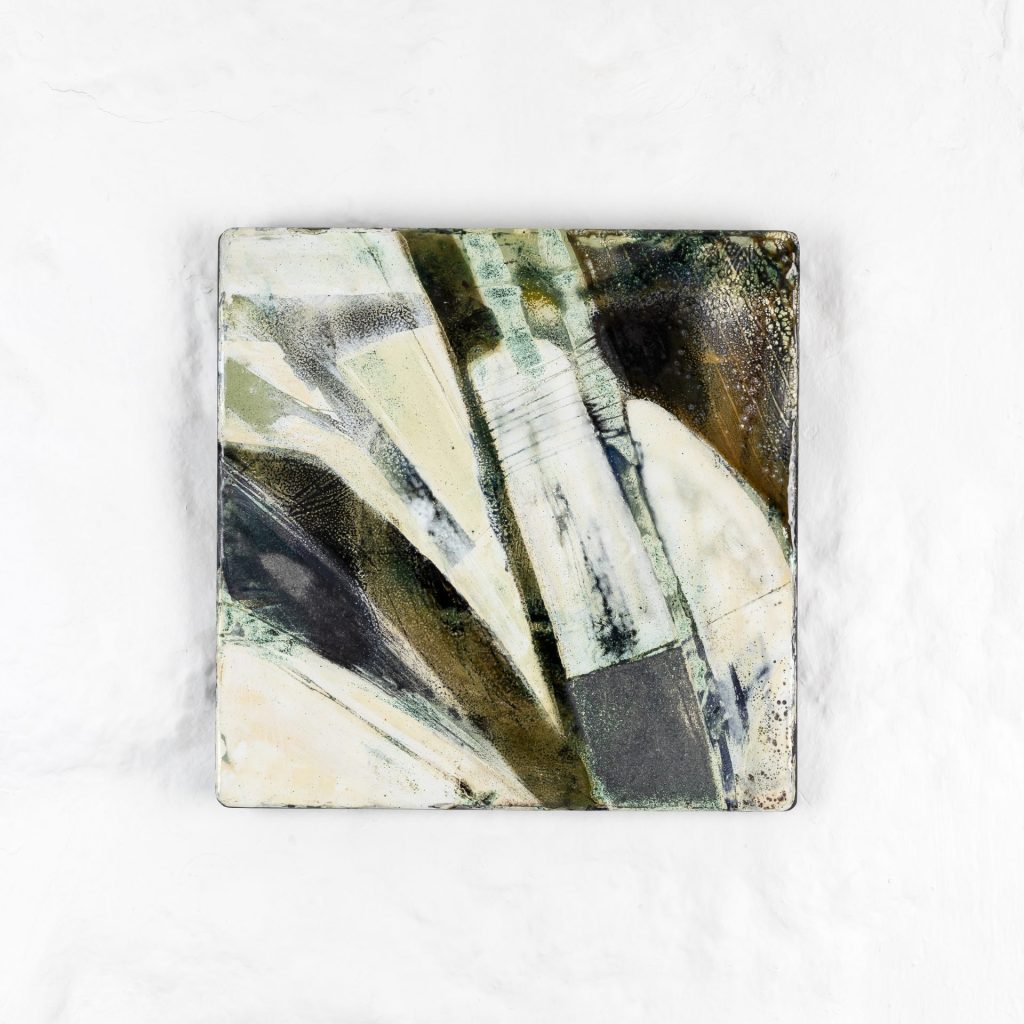 Steel and vitreous enamel panel, 280 x 280 x 20mm
