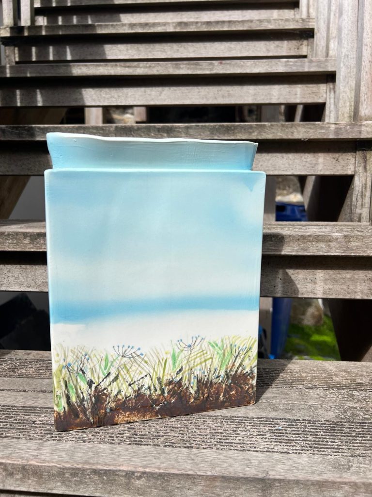 Rectangular Landscape Vase